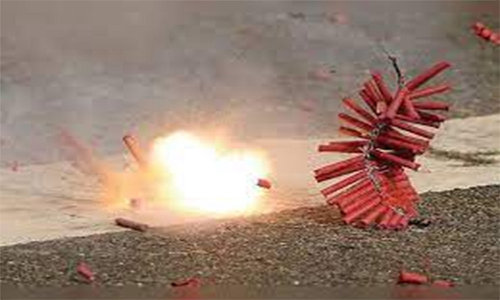 பட்டாசு வெடித்து காயமடைந்தவர் சாவு