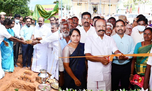 புதிய ஊராட்சி மன்ற கட்டிட அடிக்கல் நாட்டு விழா