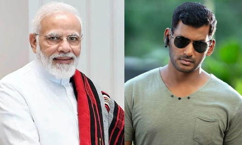 மகிழ்ச்சி: விஷாலின் பதிவிற்கு பிரதமர் மோடி பதில்..