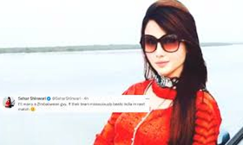 இந்தியாவை வீழ்த்தினால் உங்கள் நாட்டின் மருமகள் ஆவேன்- ஜிம்பாப்வே வீரர்களை உசுப்பேற்றிய பாக்., நடிகை