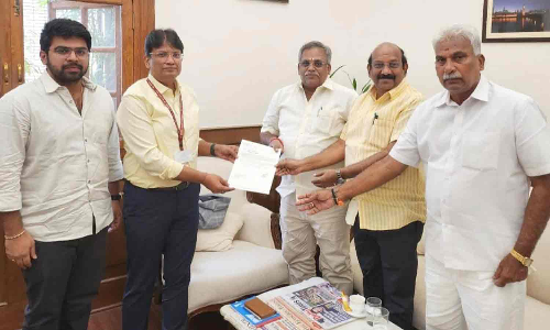 மத்திய உள்துறை செயலாளரிடம் புதுவை சபாநாயகர் கோரிக்கை மனு