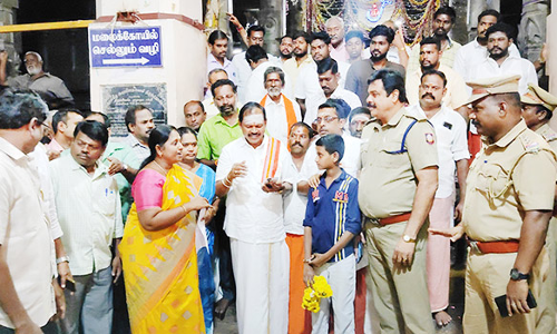 சுவாமிமலை கோவிலில் சேவை கட்டண உயர்வை திரும்ப பெற வேண்டும்- அர்ஜூன் சம்பத்