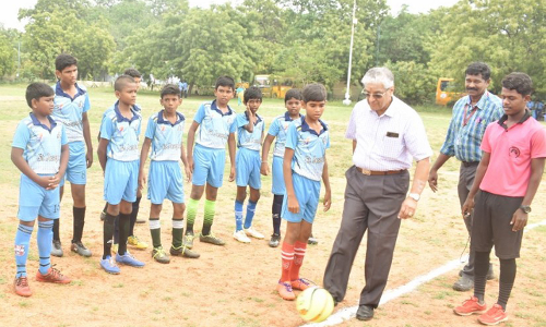 தென்மண்டல சி.பி.எஸ்.இ. பள்ளிகளுக்கான  கால்பந்து போட்டி- சாகுபுரம், திருச்செந்தூரில் தொடங்கியது