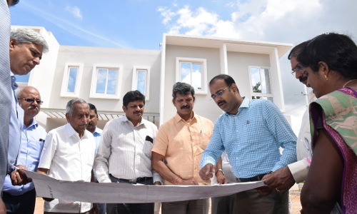 மோப்பிரிபாளையத்தில் கொடிசியா தொழிற்பேட்டையில் கலெக்டர் திடீர் ஆய்வு