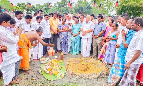 பால்குளிரூட்டும் நிலையம் அடிக்கல் நாட்டு விழா