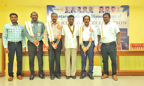 வள்ளியூர் சென்ட்ரல் ரோட்டரி சங்கத்தின் சார்பாக பட்டய நாள் கொண்டாட்டம்