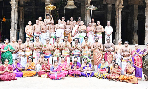 மன்னார்குடி கோவிலில் ஆச்சாரிய அபிஷேக தீட்சை விழா