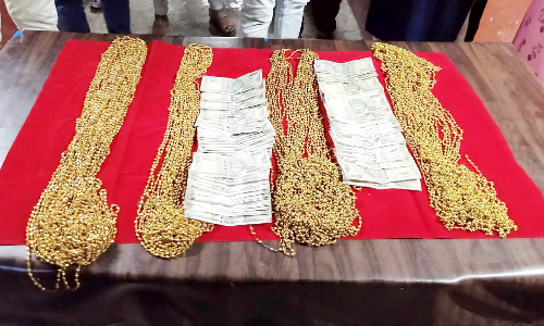 தங்க புதையல் கிடைத்ததாக கவரிங் நகையை கொடுத்து மோசடி