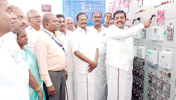துணை மின் நிலையத்தில் கூடுதல் திறன் மின்மாற்றி திறப்பு; எம்.பி- எம்.எல்.ஏ. இயக்கி வைத்தனர்