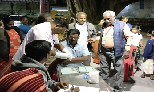 ஏற்காட்டில்   யானைக்கால் நோய் பரிசோதனை முகாம்