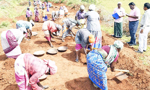 தேனி மாவட்டத்தில் ரூ.94.43 லட்சம் மதிப்பில்  வளர்ச்சித் திட்டப்பணிகள் கலெக்டர் ஆய்வு