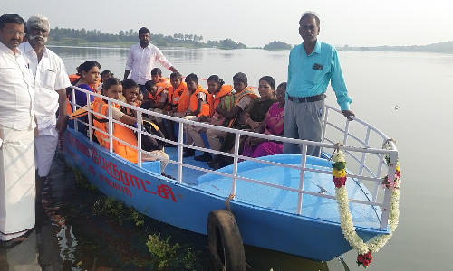 மேட்டுப்பாளையம் அருகே லிங்காபுரம்-காந்தவயல் இடையே மோட்டார் படகு போக்குவரத்து தொடக்கம்