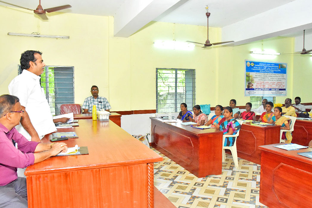 வாசுதேவநல்லூர் யூனியனில் களநீர் பரிசோதனை பயிற்சி முகாம்