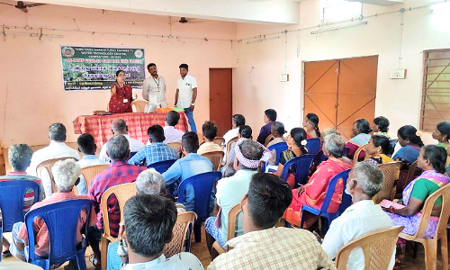 தேன்பொத்தை கிராமத்தில் விவசாயிகளுக்கு பயிற்சி