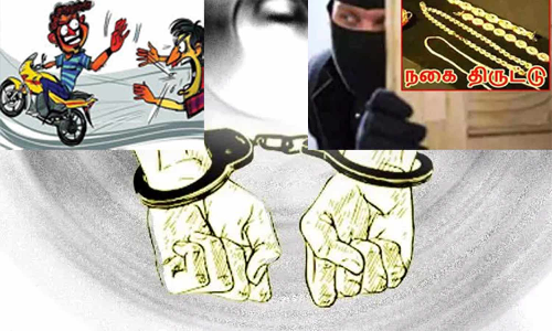 தொடர் திருட்டில் ஈடுபட்ட 5 பேர் கைது