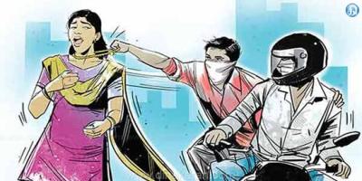 பெண்ணிடம் செயின் பறிப்பு பெண்ணிடம் செயின் பறிப்பு