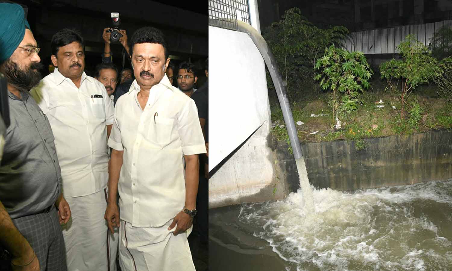 சென்னை வேளச்சேரி பகுதியில் மழைநீர் அகற்றும் பணி- முதலமைச்சர் மு.க.ஸ்டாலின் நேரில் ஆய்வு சென்னை வேளச்சேரி பகுதியில் மழைநீர் அகற்றும் பணி- முதலமைச்சர் மு.க.ஸ்டாலின் நேரில் ஆய்வு