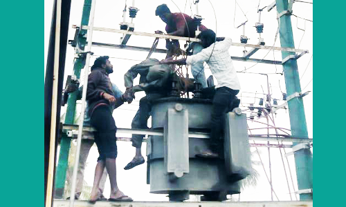 ஜோலார்பேட்டை பகுதியில் மின்சாரம் தாக்கி ஊழியர் சாவு