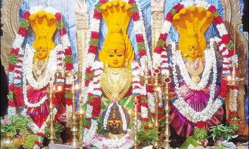 புளியங்குடி முப்பெரும் தேவியர் கோவிலில் சிறப்பு பூஜை