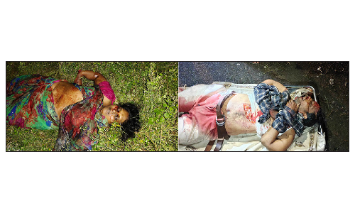 சூளகிரி அருகே நள்ளிரவில் டயர் வெடித்து விபத்து:  லாரி மீது கார் மோதி டிரைவர்-பெண் நசுங்கி சாவு   -கணவர், 2 குழந்தைகள் படுகாயம்