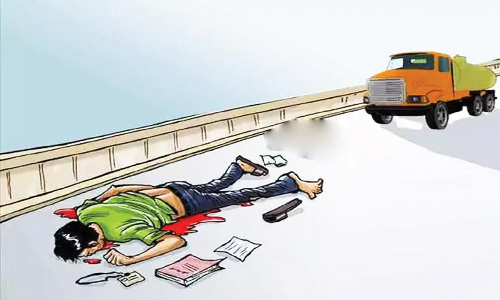 சத்துவாச்சாரியில் லாரி மோதி தொழிலாளி சாவு