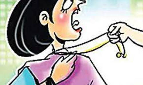 பெண்ணிடம் 4 பவுன் சங்கிலி பறிப்பு