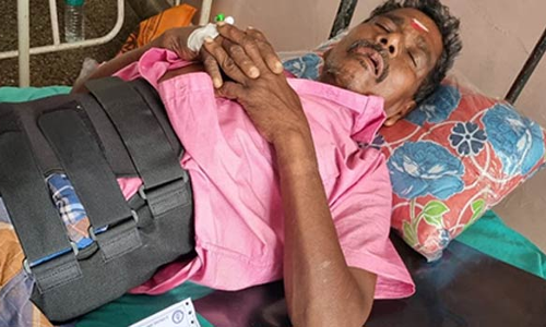 காட்டுமன்னார்கோவில் அருகே கனமழைக்கு வீட்டுசுவர் இடிந்து 3 பேர் காயம்