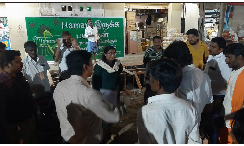 பி.துரிஞ்சி பட்டி பேருந்து நிறுத்தம் அருகே  கால்வாய் அமைக்கும் பணியை  சப்-கலெக்டர் நேரில் பார்வையிட்டார்