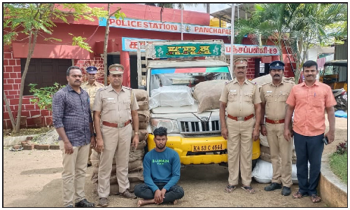 ரூ.4 லட்சம் புகையிலை பொருட்கள் கடத்திய டிரைவர் கைது   -தப்பிய ஆசாமிக்கு வலை