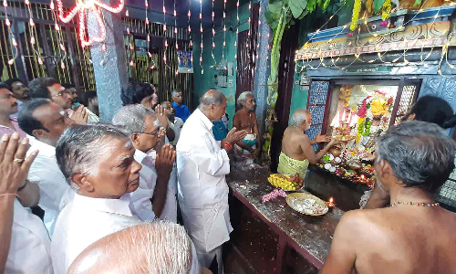 முதல்-அமைச்சர் ரங்கசாமி சாமி தரிசனம்