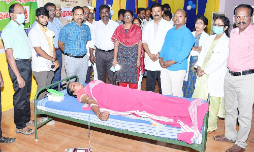 கூட்டுறவு வாரவிழா-ரத்ததான முகாம்