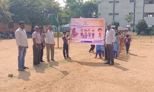 அஞ்செட்டி அரசு மேல்நிலைப்பள்ளியில்   விழிப்புணர்வு பேரணி