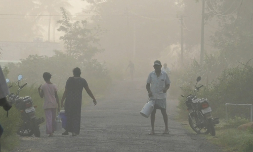 தருமபுரி, ஓசூரில் இன்றுகாலை கடும் பனிபொழிவு