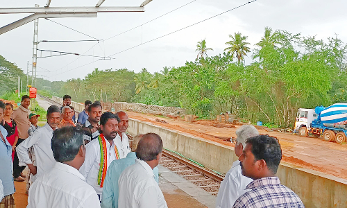 ரெயில்வே மேம்பாலம் கட்டப்படுமா? கப்பியறை பகுதியில் விஜய்வசந்த் எம்.பி. ஆய்வு