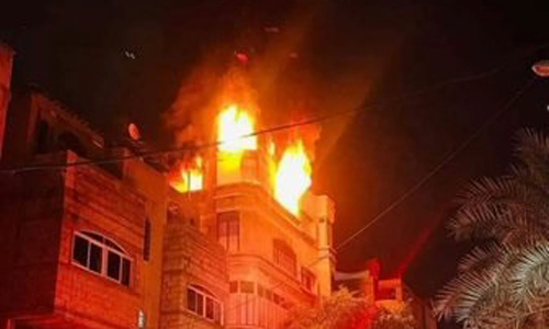 காசாவில் சோகம் - அடுக்குமாடி குடியிருப்பு தீ விபத்தில் 21 பேர் பலி