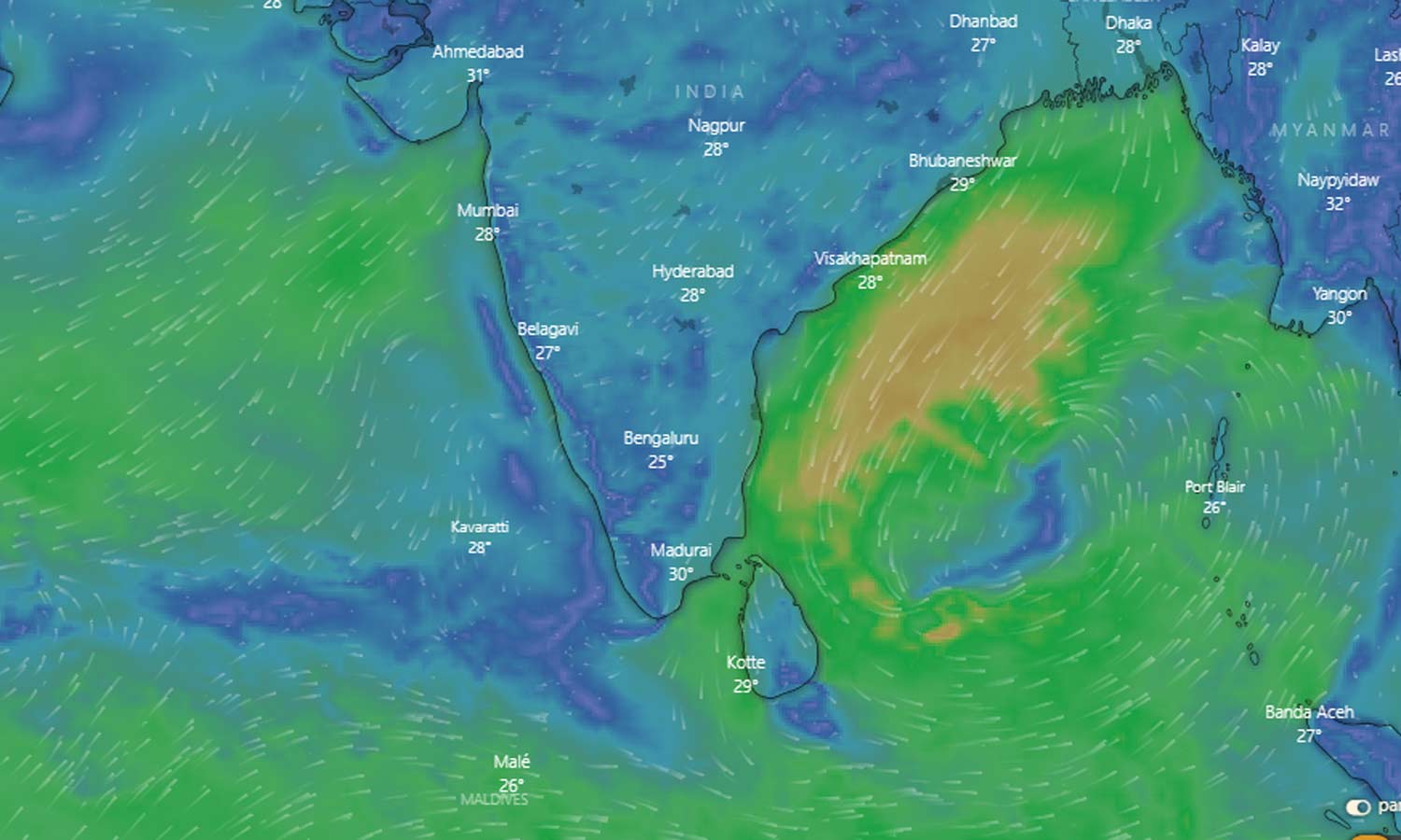 காற்றழுத்த தாழ்வு பகுதி வலுப்பெறுகிறது- தமிழகம், புதுவையில் கனமழைக்கு வாய்ப்பு
