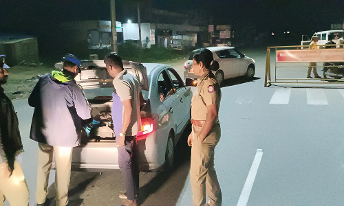 திண்டிவனத்தில்  போலீசார் விடிய விடிய வாகன சோதனை