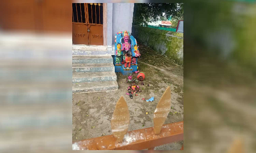 பல்லடம் அருகே கோவிலில் சாமி சிலைகள் உடைப்பு