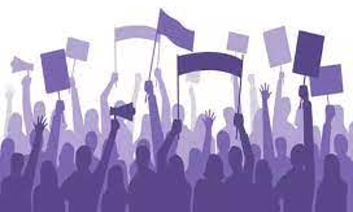 அரசு பள்ளி மாணவர்கள் பேரணி