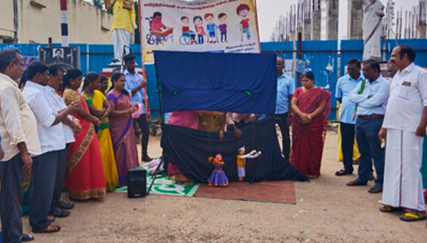 வாழப்பாடியில் விழிப்புணர்வு பொம்மலாட்ட நிகழ்ச்சி