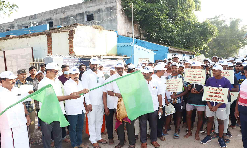 சர்வதேச கழிவறை தின விழிப்புணர்வு நடைபயணம்