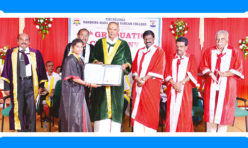 தட்சணமாற நாடார் சங்க கல்லூரியில் பட்டமளிப்பு விழா