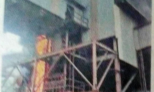 விசாகப்பட்டினத்தில் இரும்பு உருக்காலையில் தீ விபத்து