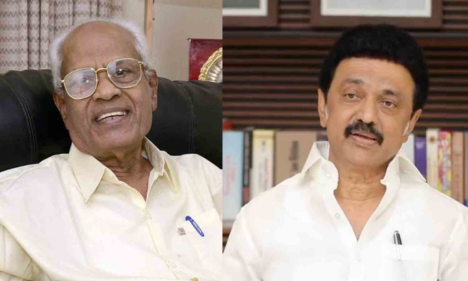 பிரபல வசனகர்த்தா ஆரூர் தாஸ் உடலுக்கு முதல்-அமைச்சர் மு.க.ஸ்டாலின் நேரில் அஞ்சலி