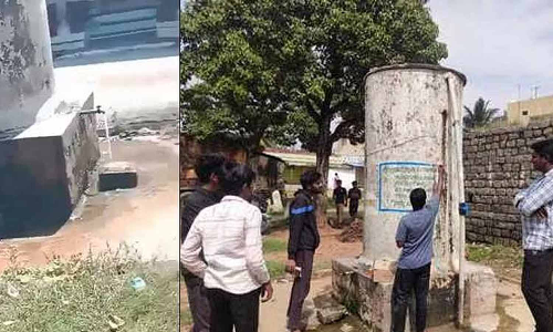 குழாயில் தலித் பெண் தண்ணீர் குடித்ததால் தொட்டியை சுத்தப்படுத்திய உயர் சாதியினர்