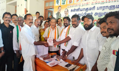 குமரி மாவட்டத்தில் 100 இடங்களில் காங்கிரஸ் கொடியேற்ற வேண்டும்