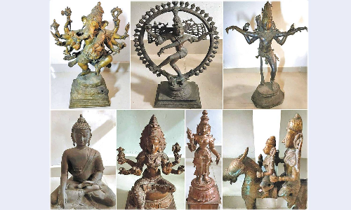 சென்னையில் பதுக்கிய 15 பழங்கால சிலைகள் மீட்பு