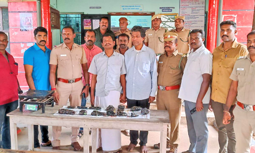 செங்கோட்டையில் ஆம்பர் கிரீஸ் கட்டிகளை பதுக்கியவர்களிடம்  போலீசார் துருவி துருவி விசாரணை