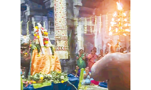 திருவையாறு ஐயாறப்பர் கோவிலில் 1008 சங்காபிஷேகம்