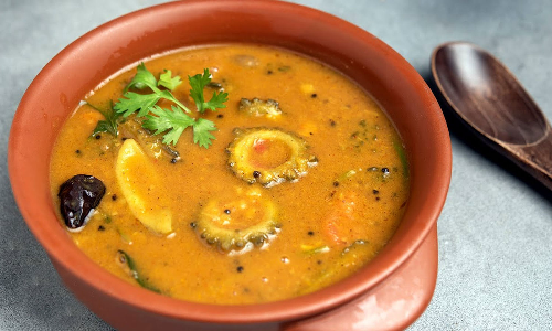 கசப்பே இல்லாத பாகற்காய் சாம்பார் செய்யலாம் வாங்க...